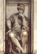 Michelangelo Buonarroti Tomb of Lorenzo de' Medici painting